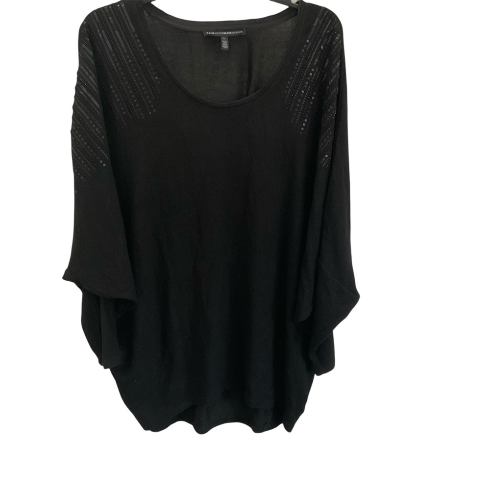 White House Black Market Black Dolman Sleeve top